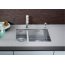 Blanco Zerox 340/180-U Zlewozmywak stalowy półtorakomorowy 58,5x44 cm prawy bez korka automatycznego stalowy 521614 - zdjęcie 2