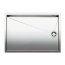 Blanco Zerox 550-T-U Zlewozmywak stalowy jednokomorowy 59x44 cm podwieszany bez korka automatycznego, stalowy 521561 - zdjęcie 1
