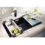 Blanco Subline 700-U Zlewozmywak granitowy Silgranit PuraDur jednokomorowy 73x46 cm podwieszany z korkiem automatycznym, antracyt 515782 - zdjęcie 8