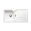 Blanco Idessa 5 S Zlewozmywak ceramiczny jednokomorowy 91,5x50 cm prawa komora, z ociekaczem, bez korka automatycznego, biały z połyskiem 516171 - zdjęcie 1