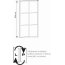 Bravat SL Kabina Walk-in 100x200 cm profile czarny mat szkło transparentne z powłoką Nano Glass SL171-100 - zdjęcie 3