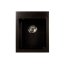 Brenor Rigo Zlewozmywak granitowy 1-komorowy 40,5x48,5 cm, czarny metalik BRENORRIGO08M - zdjęcie 1