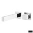 Bruma Adamastor Bateria umywalkowa podtynkowa 17 cm czarna 3013102NS - zdjęcie 1