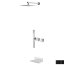 Bruma Adamastor Zestaw wannowo-prysznicowy kaskadowy podtynkowy z deszczownicą czarny 3013552NS - zdjęcie 1