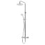 Bruma Lusitano Zestaw prysznicowy natynkowy z deszczownicą 23 cm chrom 1072811CR - zdjęcie 1