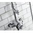Burlington Avon Zestaw prysznicowy natynkowy termostatyczny z deszczownicą 18x18 cm chrom AF1S+V16 - zdjęcie 2