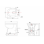Burlington Regal Back to wall Toaleta WC stojąca 36,5x48,5x48 cm biała P15 - zdjęcie 2
