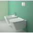 Catalano Green Zestaw Toaleta WC podwieszana 55x37 cm Newflush bez kołnierza z deską wolnoopadającą i mocowaniem biały 1VS55RGR00+5GR55STP00+5KFST00 - zdjęcie 2
