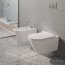 Catalano New Zero Classy Zestaw Toaleta WC podwieszana 55x35 cm bez kołnierza + deska wolnoopadająca + mocowania biała 1VS55RZE00+5SCSTP000+5KFST00 - zdjęcie 2