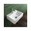 Catalano Premium Umywalka wisząca lub meblowa 55x37 cm z otworem na baterię z powłoką CataGlaze biała 155VP00OT / 55VP - zdjęcie 2