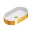 Catalano Zero Umywalka nablatowa 50x35 cm biały/złoty 0122500042 - zdjęcie 1