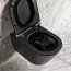 Catalano Zero Zestaw Toaleta WC 55x35 cm Newflush bez kołnierza z deską wolnoopadającą satin black 1VS55NRNS+5SCSTPNS - zdjęcie 5