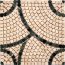 Ceramstic Nasca Graphite Mozaika kamienna 33x33 cm, grafitowa MK-23 - zdjęcie 1