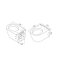 Cerastyle City Toaleta WC podwieszana 37x52,5x29 cm, biała 018700 - zdjęcie 3
