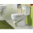 Cerastyle Happy Zestaw Toaleta WC stojąca kompaktowa + spłuczka + deska biała 08100-W - zdjęcie 2