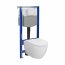 Cersanit Aqua 2.0 Set C19 Zestaw Toaleta WC + deska wolnoopadająca + stelaż podtynkowy WC S701-799 - zdjęcie 1