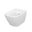Cersanit Aqua/City Square SET B212 Toaleta WC podwieszana CleanOn z deską wolnoopadającą, stelażem i przyciskiem Accento biały/chrom S701-399 - zdjęcie 10