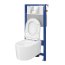 Cersanit Aqua Inverto SET B231 Toaleta WC podwieszana 52x35,5 cm StreamOn z deską wolnoopadającą Slim, stelażem i przyciskiem spłukującym chrom S701-425 - zdjęcie 18