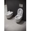 Cersanit Aqua Inverto SET B231 Toaleta WC podwieszana 52x35,5 cm StreamOn z deską wolnoopadającą Slim, stelażem i przyciskiem spłukującym chrom S701-425 - zdjęcie 6