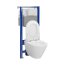 Cersanit Aqua 2.0 Set C14 Zestaw Toaleta WC bez kołnierza + deska wolnoopadająca + stelaż podtynkowy WC S701-794 - zdjęcie 3