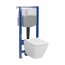 Cersanit Aqua 2.0 Set C17 Zestaw Toaleta WC bez kołnierza + deska wolnoopadająca + stelaż podtynkowy WC S701-797 - zdjęcie 1