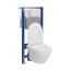 Cersanit Aqua 2.0 Set C20 Zestaw Toaleta WC bez kołnierza + deska wolnoopadająca + stelaż podtynkowy WC S701-823 - zdjęcie 4