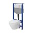 Cersanit Aqua 2.0 Set C20 Zestaw Toaleta WC bez kołnierza + deska wolnoopadająca + stelaż podtynkowy WC S701-823 - zdjęcie 3