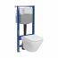 Cersanit Aqua 2.0 Set C22 Zestaw Toaleta WC bez kołnierza + deska wolnoopadająca + stelaż podtynkowy WC S701-801 - zdjęcie 1