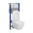 Cersanit Aqua 2.0 Set C24 Zestaw Toaleta WC bez kołnierza + deska wolnoopadająca + stelaż podtynkowy WC S701-803 - zdjęcie 4
