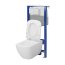 Cersanit Aqua 2.0 Set C26 Zestaw Toaleta WC bez kołnierza + deska wolnoopadająca + stelaż podtynkowy WC S701-805 - zdjęcie 3
