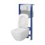 Cersanit Aqua 2.0 Set C27 Zestaw Toaleta WC bez kołnierza + deska wolnoopadająca + stelaż podtynkowy WC S701-806 - zdjęcie 3