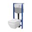 Cersanit Aqua 2.0 Set C30 Zestaw Toaleta WC bez kołnierza + deska wolnoopadająca + stelaż podtynkowy WC S701-809 - zdjęcie 5