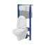 Cersanit Aqua 2.0 Set C36 Zestaw Toaleta WC bez kołnierza + deska wolnoopadająca + stelaż podtynkowy WC S701-815 - zdjęcie 3