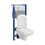 Cersanit Aqua 2.0 Set C38 Zestaw Toaleta WC bez kołnierza + deska wolnoopadająca + stelaż podtynkowy WC S701-817 - zdjęcie 3