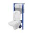 Cersanit Aqua 2.0 Set C38 Zestaw Toaleta WC bez kołnierza + deska wolnoopadająca + stelaż podtynkowy WC S701-817 - zdjęcie 4
