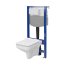 Cersanit Aqua 2.0 Set C39 Zestaw Toaleta WC bez kołnierza + deska wolnoopadająca + stelaż podtynkowy WC S701-818 - zdjęcie 4