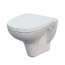 Cersanit Arteco SET 569 Zestaw Toaleta WC podwieszana z deską sedesową wolnoopadającą, stelażem podtynkowym Hi-Tec i przyciskiem Link, biały/chrom S701-051 - zdjęcie 6