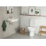 Cersanit Arteco Toaleta WC kompaktowa 64,5x36 cm CleanOn bez kołnierza z deską wolnoopadającą i spłuczką biała K667-074 - zdjęcie 4
