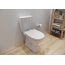 Cersanit Arteco Toaleta WC kompaktowa 64,5x36 cm CleanOn bez kołnierza z deską wolnoopadającą i spłuczką biała K667-075 - zdjęcie 5