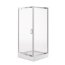 Cersanit Arteco Zestaw kabina prysznicowa kwadratowa 90x90x190 cm drzwi uchylne + brodzik kwadratowy 90x90 cm biały S601-132 - zdjęcie 1