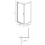 Cersanit Arteco Zestaw kabina prysznicowa kwadratowa 90x90x190 cm drzwi uchylne + brodzik kwadratowy 90x90 cm biały S601-132 - zdjęcie 2