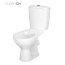 Cersanit Arteco Zestaw Toaleta WC kompaktowa CleanOn bez kołnierza z deską sedesową wolnoopadającą, biała K667-052 - zdjęcie 3