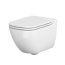 Cersanit Caspia Zestaw Toaleta WC podwieszana 54x36,5 cm CleanOn bez kołnierza wewnętrznego z deską sedesową wolnoopadającą i stelażem Grohe Rapid SL 5w1, biały K100-383+K98-0145+38827000 - zdjęcie 2