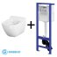 Cersanit Caspia Zestaw Toaleta WC podwieszana CleanOn bez kołnierza ze stelażem Hi-Tec, biały S701-155 - zdjęcie 1