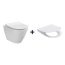 Cersanit City Oval Zestaw Toaleta WC CleanOn z deską Slim biała K35-025+K98-0146 - zdjęcie 1