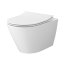 Cersanit City Oval Zestaw Toaleta WC Vortex bez kołnierza + deska wolnoopadająca biały S701-883 - zdjęcie 1
