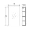 Cersanit City Szafka lustrzana 49,4x14,1x80 cm biała S584-023-DSM - zdjęcie 2