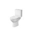 Cersanit City Zestaw Toaleta WC stojąca bez kołnierza kompakt + deska wolnoopadająca biała K35-036 - zdjęcie 1