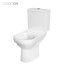 Cersanit City Zestaw Toaleta WC 67x36,5 cm kompaktowa bez kołnierza + deska wolnoopadająca biały K35-035 - zdjęcie 2