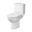 Cersanit City Zestaw Toaleta WC 67x36,5 cm kompaktowa bez kołnierza + deska wolnoopadająca biały K35-035 - zdjęcie 1